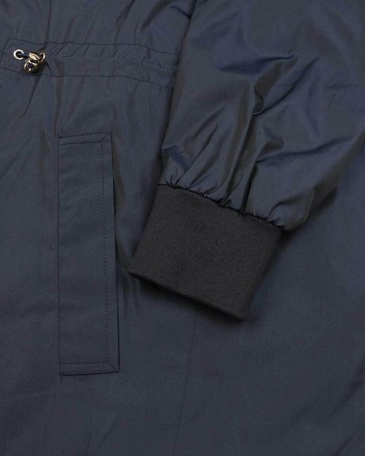 Ferragamo Blue Hooded Casual Jacket