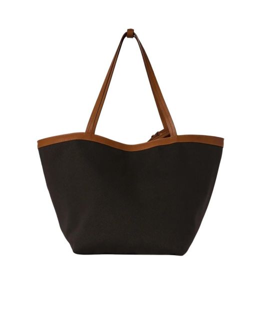 The Row Black Park Tote Three Bag