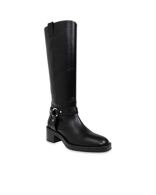 Stuart Weitzman Black Round Toe Boots