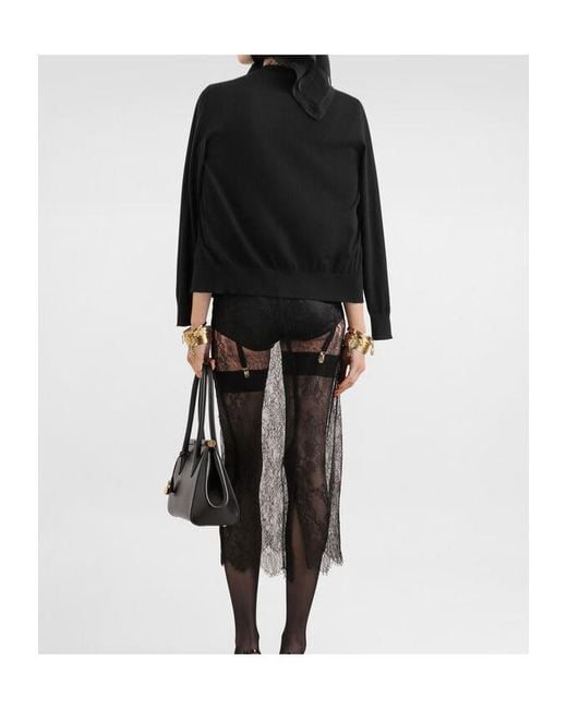 Dolce & Gabbana Black Cashmere Cardigan