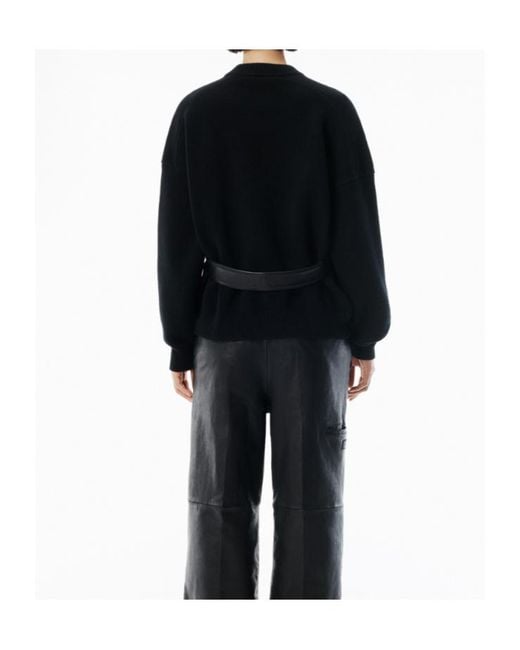 Alexander Wang Black Crewneck Pullover