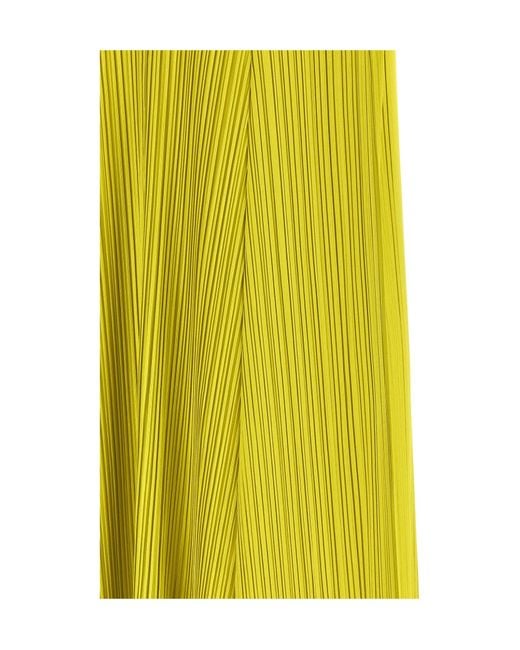 Pleats Please Issey Miyake Yellow Pleats Please Issey Miyake Mellow Pleats Midi Dress