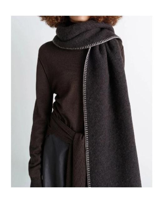 Lemaire Black Cocotte Fluffy Scarf