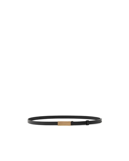 Khaite White Logo Detailed Belt