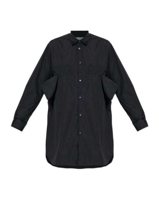 Comme des Garçons Blue Pocket-Detail Shirt for men