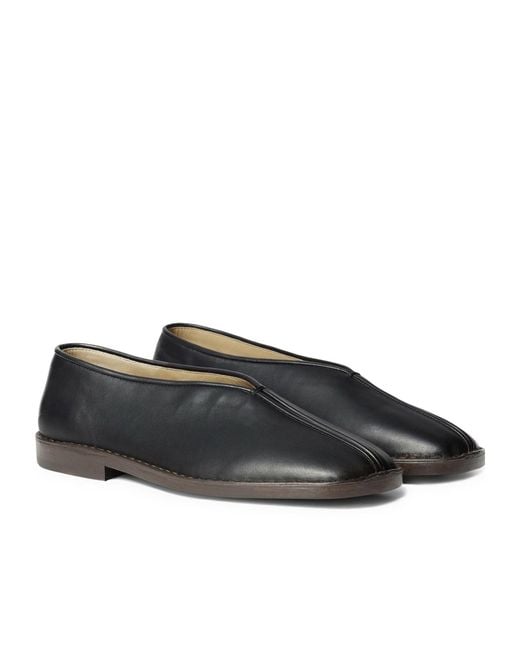 Lemaire Blue Flat Piped Slippers
