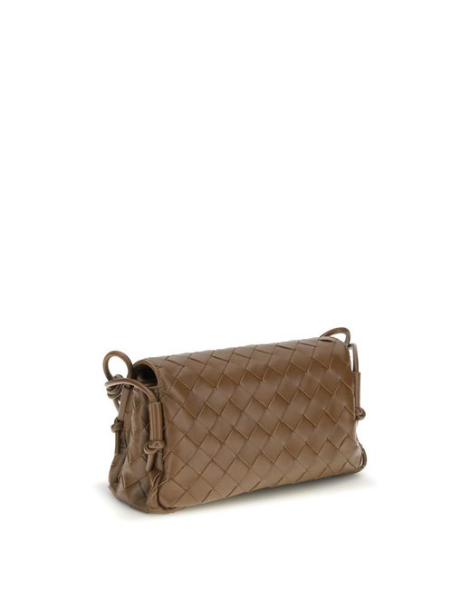 Bottega Veneta Brown Flap Shoulder Bag