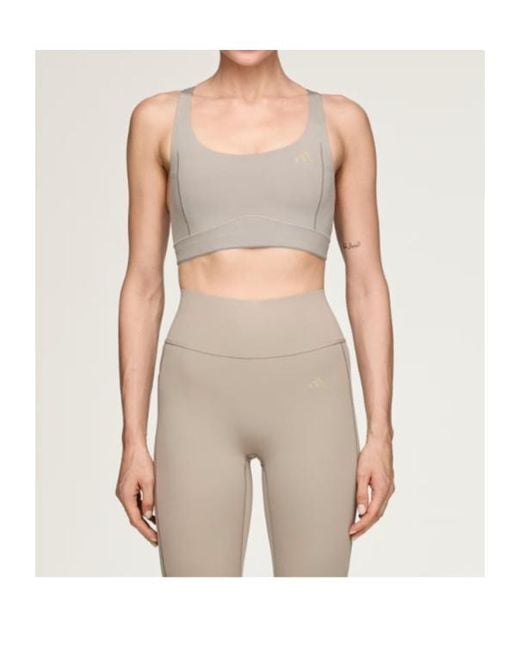 Adidas Gray Entire Studios Racerback Performance Bra