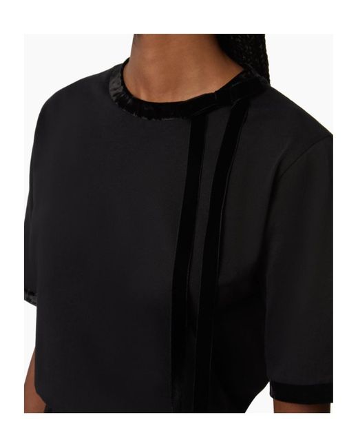 Nina Ricci Black Bow Ruban T-Shirt