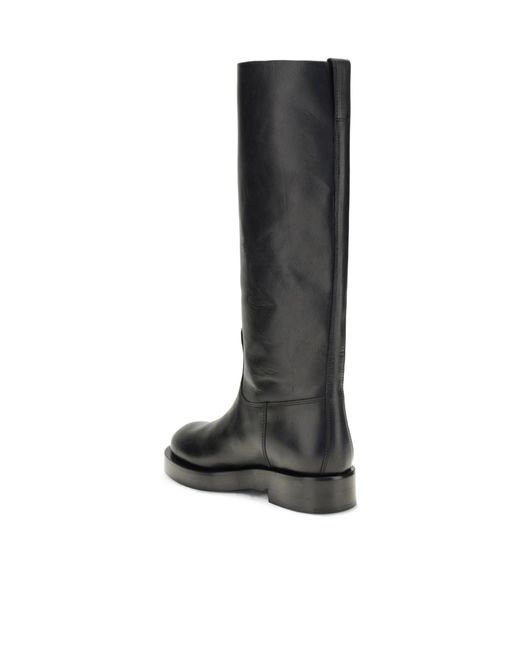 Paris Texas Black Leather Kneehigh Boots