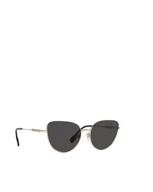 Burberry White Eyewear Cat-Eye Frame Sunglasses
