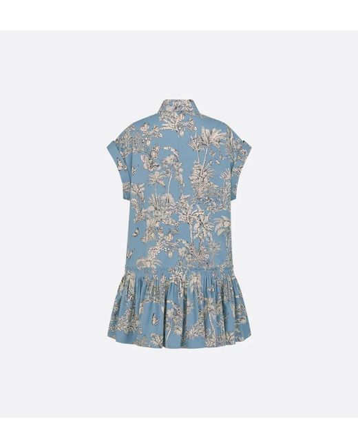 Dior Blue Iviera Short Shirtdress