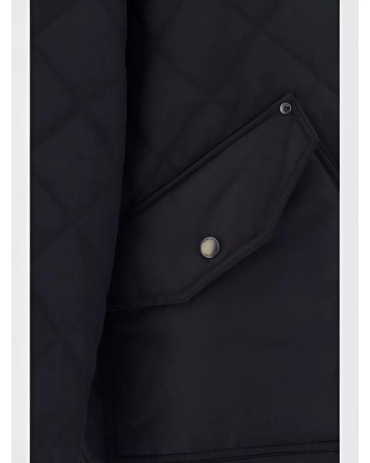 Burberry Black Long Sleeved Zipped Quilted Jacket for men