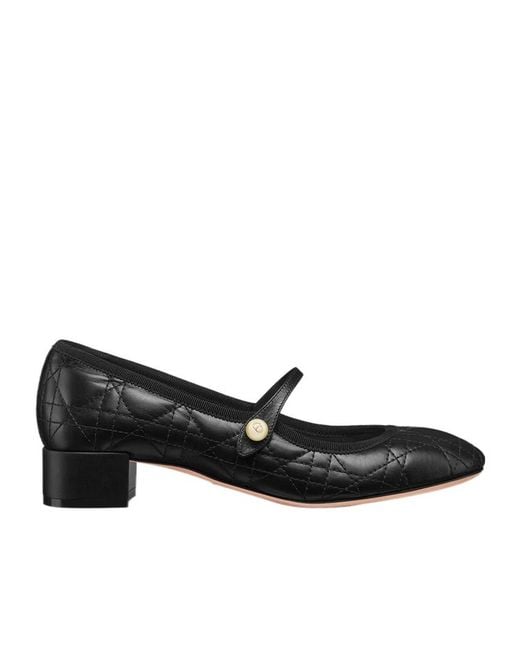 Dior Black Quilted Ballet High Heels