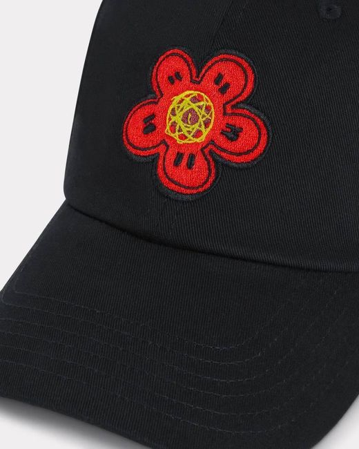 KENZO Multicolor Floral-Embroidered Baseball Cap for men