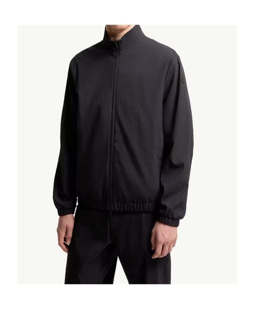 Moncler Blue Bonavent Stand-Collar Jacket for men