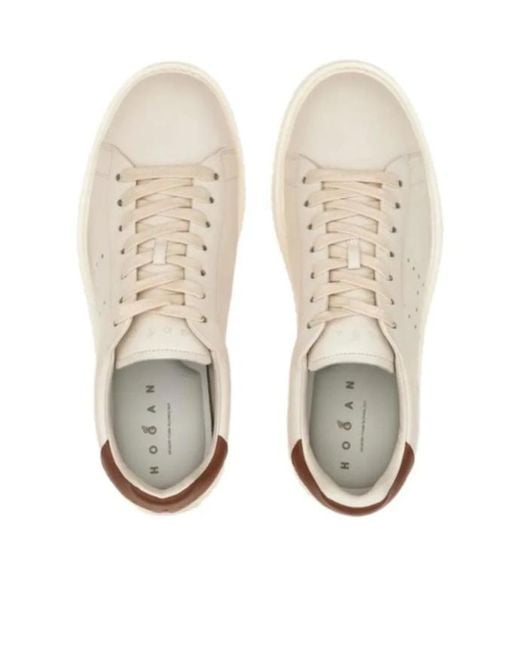 Hogan Natural Round-Toe Sneakers for men