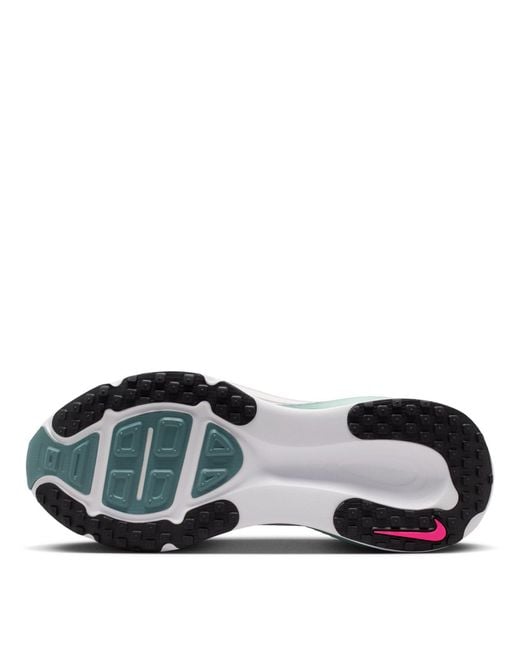 Nike White Color Block Running Shoes for men