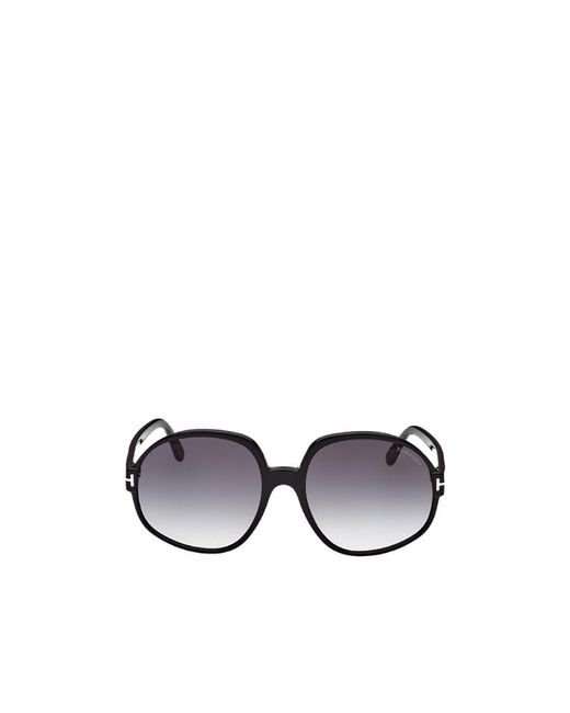 Tom Ford White Eyewear Geometric Frame Sunglasses
