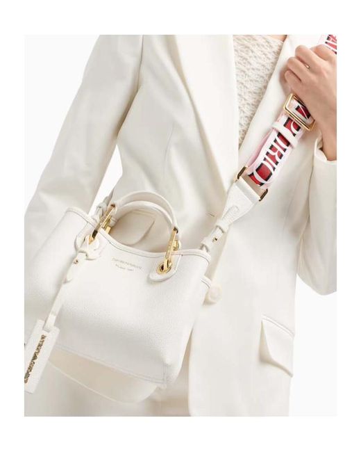 Emporio Armani Natural Logo-Tag Tote Bag