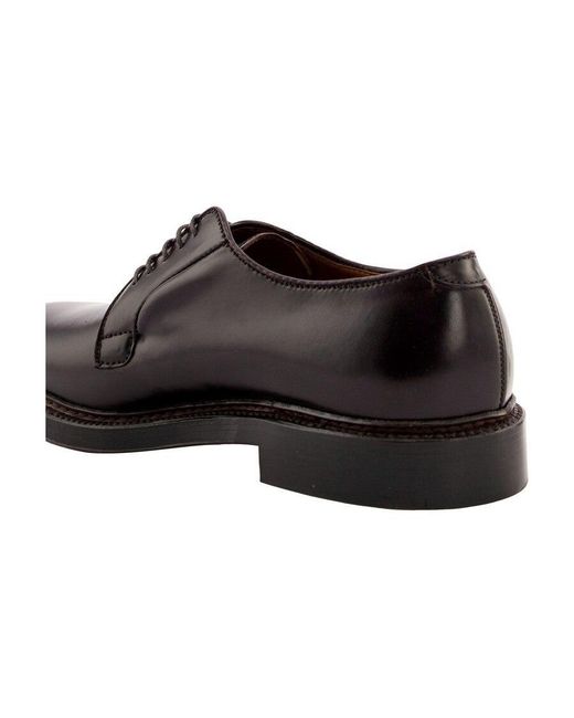 Alden Brown Plain Toe Derby Shoes for men