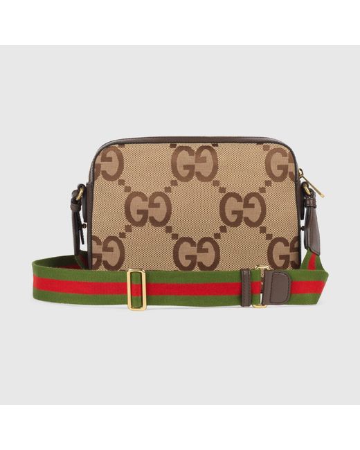 Gucci Brown Gg Supreme Messenger Crossbody Bag for men