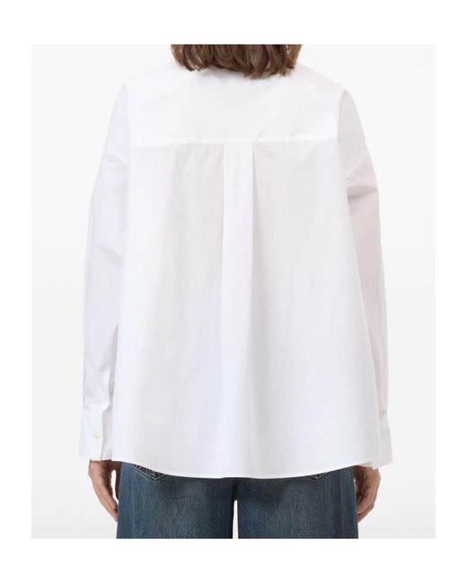 Closed White Long-Sleeve Collared Shirt