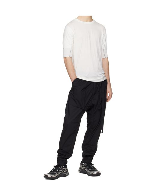 Thom Krom White Worked Stitching T-Shirt for men