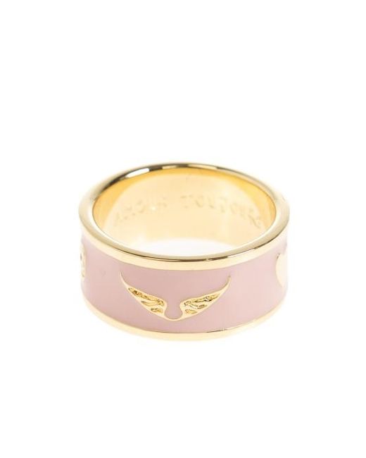 Zadig & Voltaire White Wing Motif Polished Ring