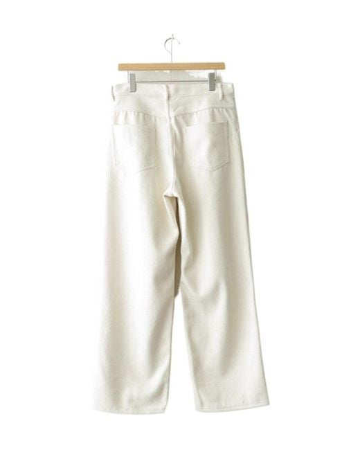 Auralee White Wide-Leg Jeans for men