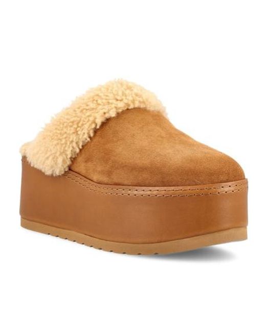 Céline Brown Dana Wedge Mule
