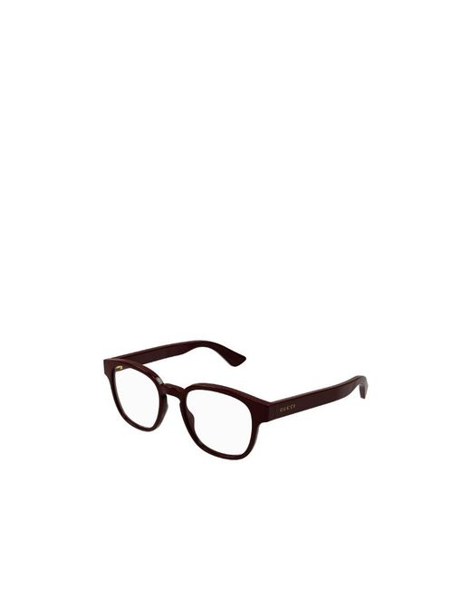 Gucci White Eyewear Square Frame Glasses for men