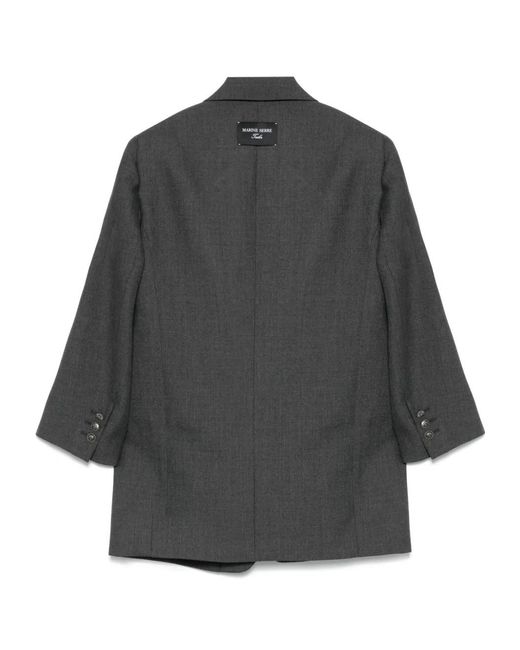 MARINE SERRE Black Tailored Blazer for men