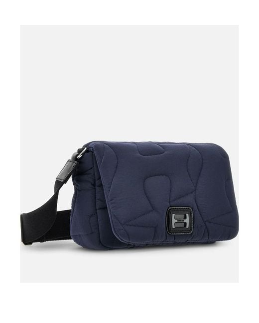 Hogan Blue Quilted Crossbody Bag