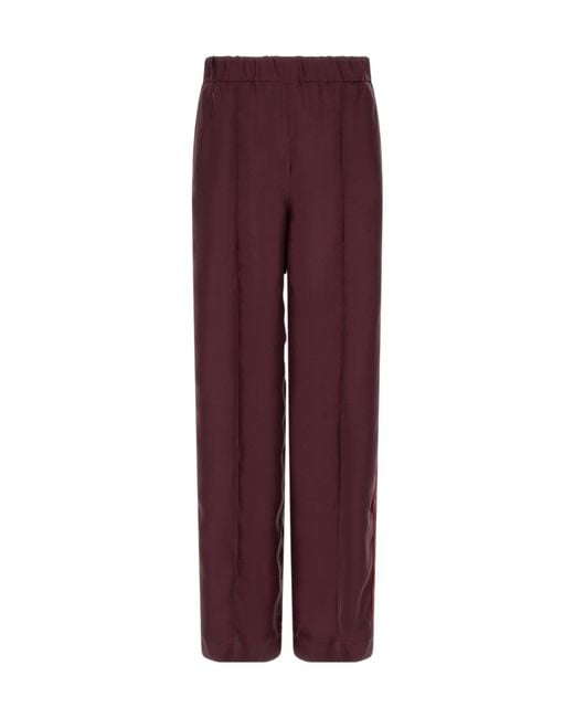 F.R.S For Restless Sleepers Purple F.R. For Restless Sleepers Wide-Leg Silk Pants