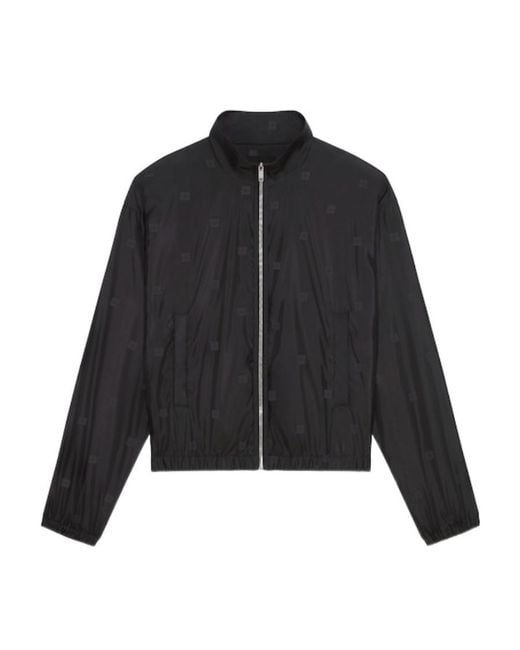 Givenchy Black 4G Zipped Tracksuit Jacket for men