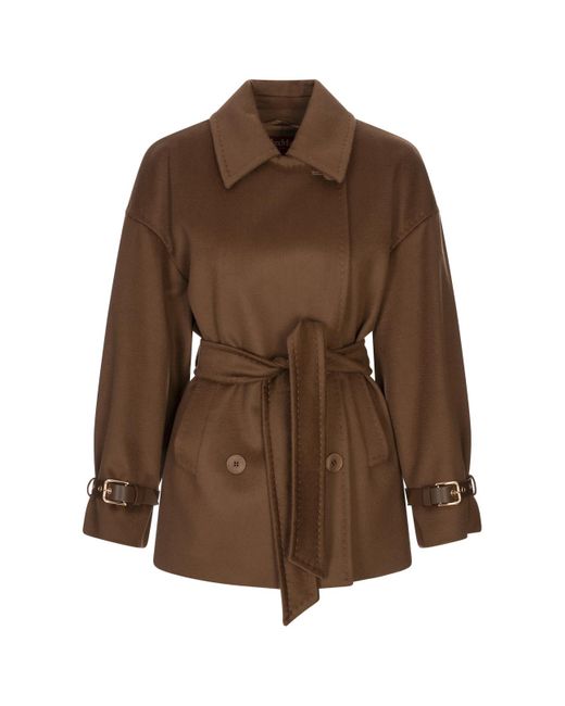 Max Mara Brown Long-Sleeved Coat