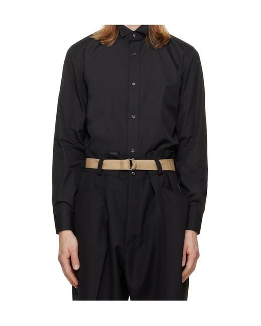 Maison Margiela Blue Long Sleeve Shirt for men