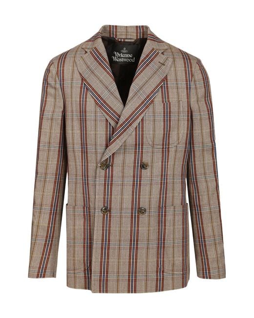 Vivienne Westwood Brown Long-Sleeve Blazer for men