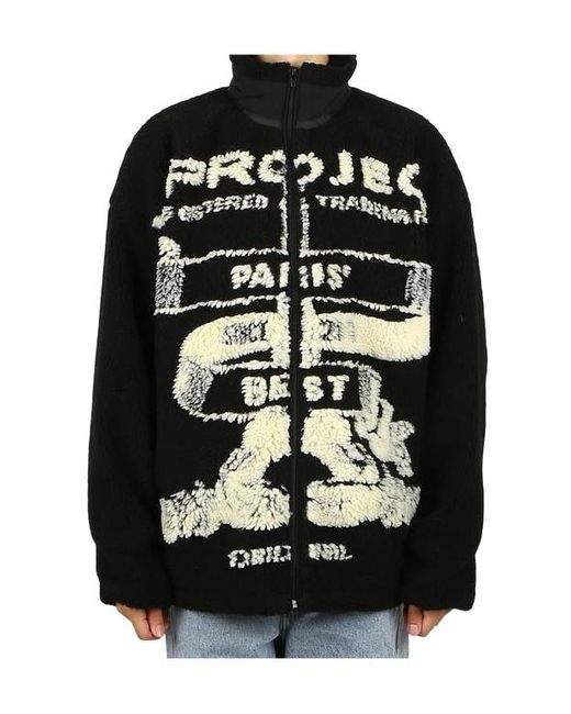 Y. Project Black Long Sleeve Casual Jacket for men