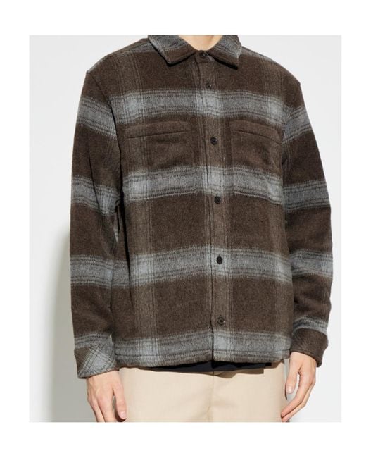 Samsøe & Samsøe Gray Sacastor Check-Pattern Button Shirt for men