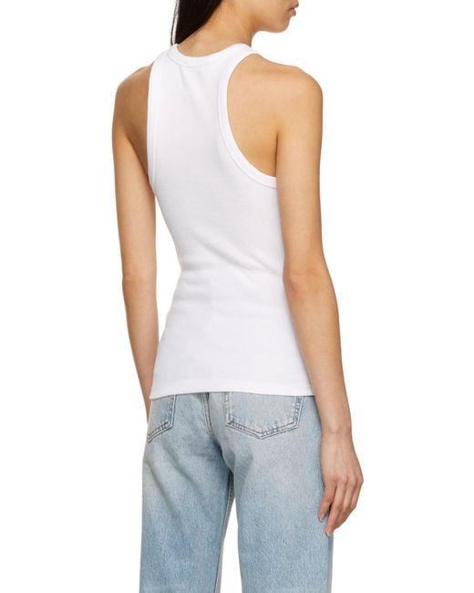 Anine Bing White Eva Tank