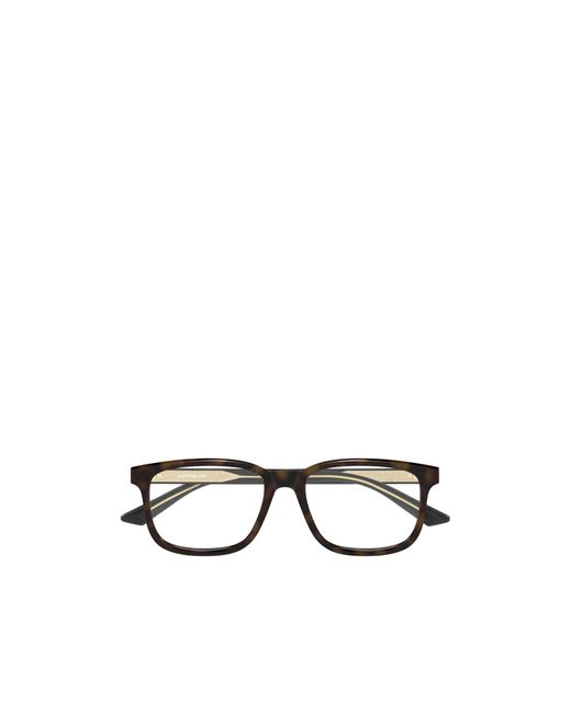 Montblanc White Eyewear Square Frame Glasses for men