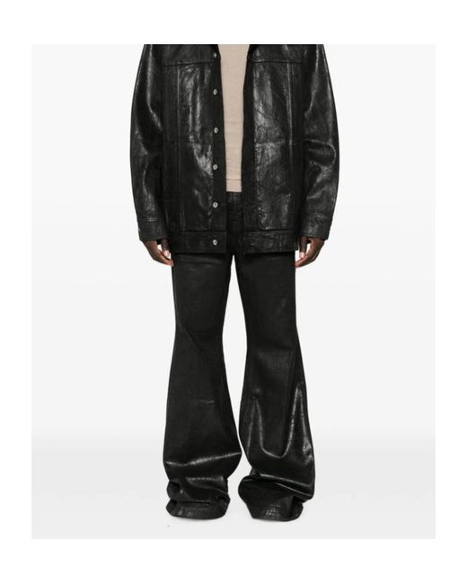 Rick Owens Gray Bolan Flared Jeans for men