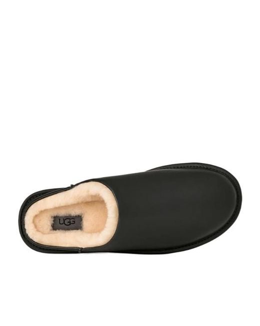 Ugg Black Round-Toe Flat Slippers for men