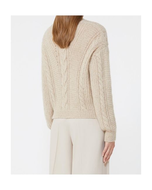 Max Mara Natural Studio Crasso Crewneck Ribbed Jumper