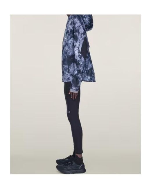 Y-3 Blue Hooded Running Jacket for men