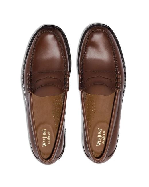 G.H.BASS Brown Weejuns Larson Penny Loafers for men