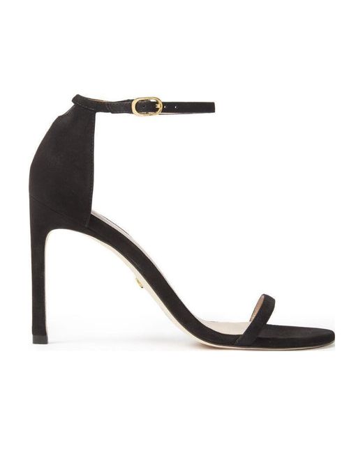 Stuart Weitzman Multicolor High-Heeled Sandals With Single-Loop Straps