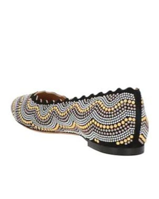 Chloé Black Minimal Ballet Flat Shoes